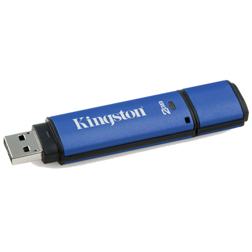 זיכרון נייד בנפח של 2GB עם הצפנת חומרה KINGSTON
