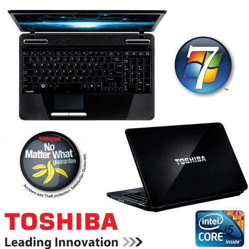 מחשב נייד ''15.6 Core i5 דגם: TOSHIBA L655-121