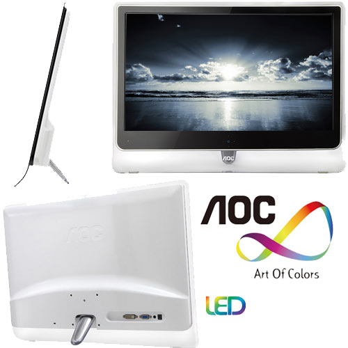 מסך מחשב דק "LED 24 דגם: AOC e2437F