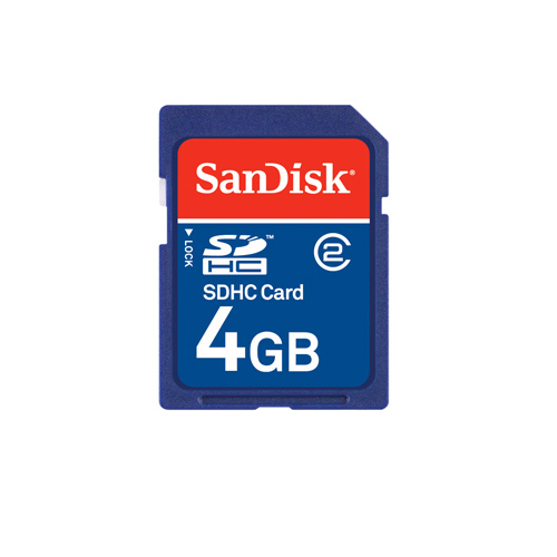 כרטיס זיכרון SanDisk Secure Digital HC 4GB