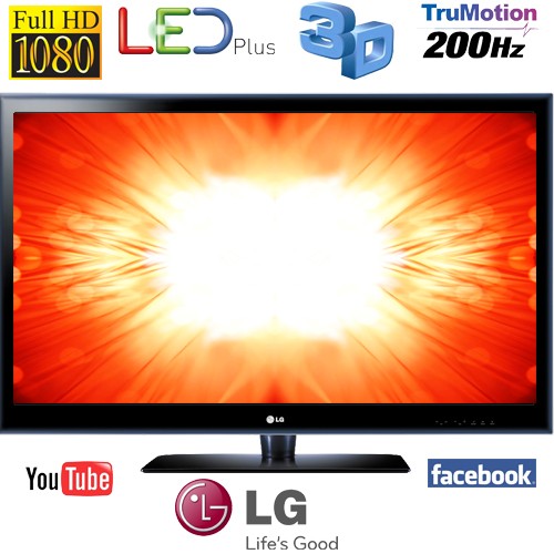 טלוויזיית תלת מימד "3D  55  דגם LG 55LX6500