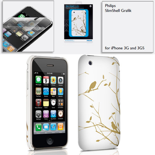 חיפוי מעוצב ל iPhone עם מגן מסך Philips