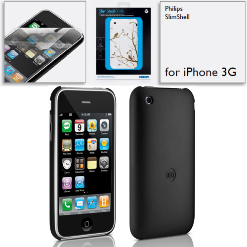 חיפוי מעוצב ל iPhone עם מגן מסך Philips