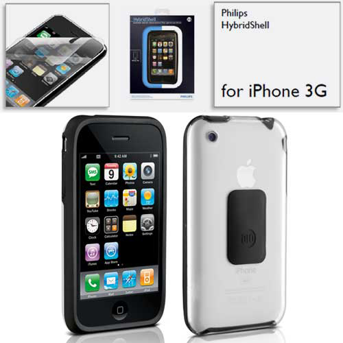 חיפוי קשיח בשילוב סיליקון שקוף ל iPhone