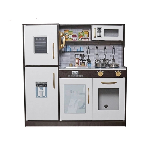 מטבח מעץ עם תאורה וצלילים לילדים דגם לוטם