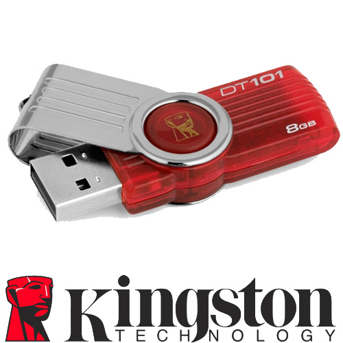 זיכרון נייד בנפח 8GB עם 5 שנות אחריות KINGSTON