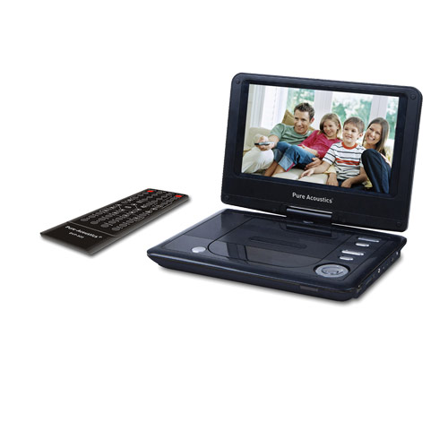 DVD נייד מסך 9” מסתובב חיבורי USB/SD דגם DVP900