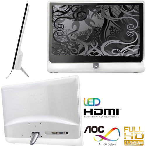 מסך מחשב דק "LED 21.5 כולל HDMI דגם AOC e2237FwH