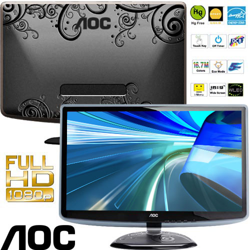 מסך מחשב "24 Full HD LED דגם: AOC e2440Va