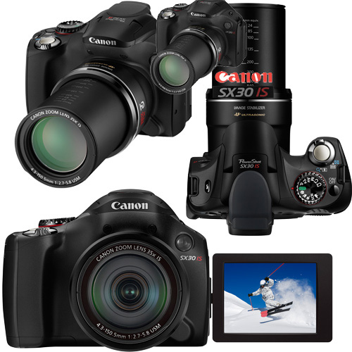 מצלמה דיגיטלית 14.1 מגה זום x35 דגם Canon SX30IS