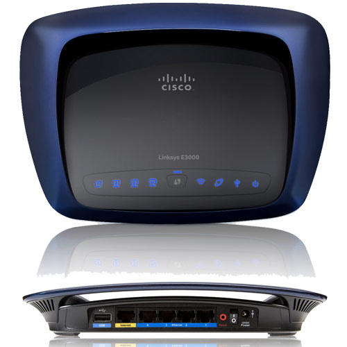נתב אלחוטי לרשת בתקן E-3000 Linksys N