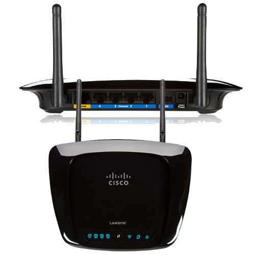 נתב אלחוטי לרשת בתקן N כולל שתי אנטנות Linksys