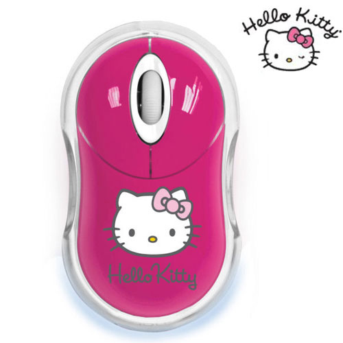עכבר אלחוטי עם מקלט נאנו HELLO KITTY
