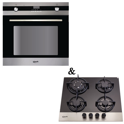 סט תנור + כיריים Crystal ד: GHI601G+ BAD860XIN