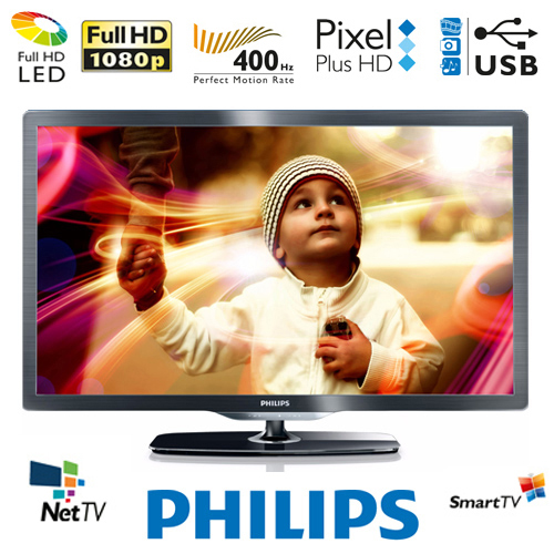 טלויזיה "37 FULL HD LED דגם:PHILIPS 37PFL6606H