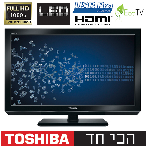 טלוויזיה "37 TOSHIBA LED Full HD דגם: 37RL833
