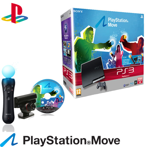 קונסולת PS-3 320GB Blu- ray כולל ערכת MOVE מתנה