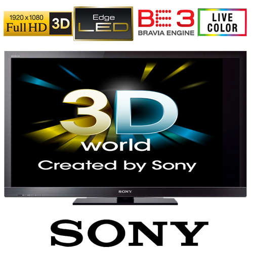 טלויזיה "46 LED 3D  דגם:SONY 46HX800