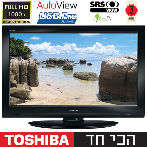 טלוזיה "32 LCD Full HD דגם:TOSHIBA 32LV833