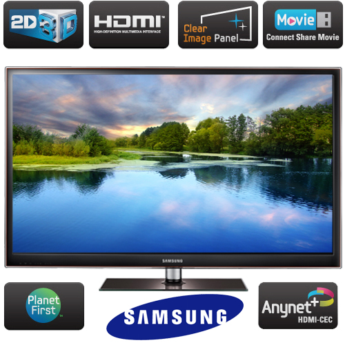 טלוויזיה "51 פלזמה 3D דגם:SAMSUNG PS51D490