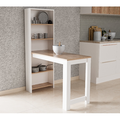 שולחן עבודה כולל מדפים דגם אביגיל