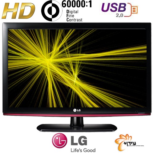 טלוויזיה "26 LCD כולל חיבור USB דגם: LG 26LK310Y