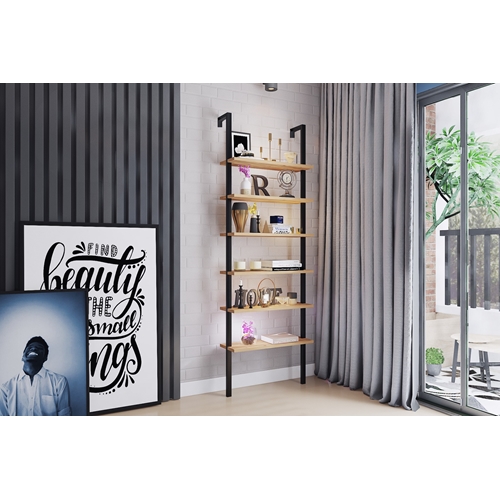 סולם מדפים תלוי 6 מדפים 180/60 דגם יובל Tudo Desig