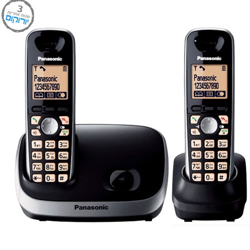 טלפון DECT אלחוטי דיגיטלי דגם: KX-TG6512
