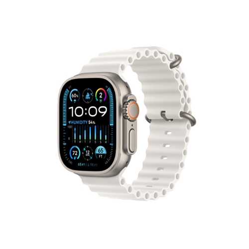 שעון אפל White Ocean Band ultra 2 titanium 49mm