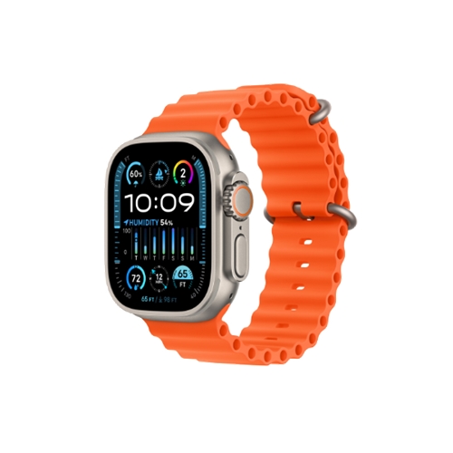 שעון אפל Orange Ocean Band ultra 2 titanium 49mm