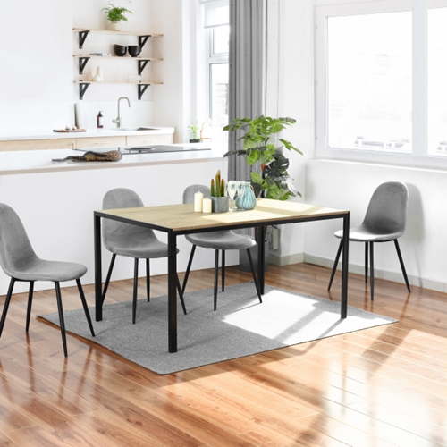 שולחן אוכל קלאסי בצבע אלון דגם 150 Homax VARGAS