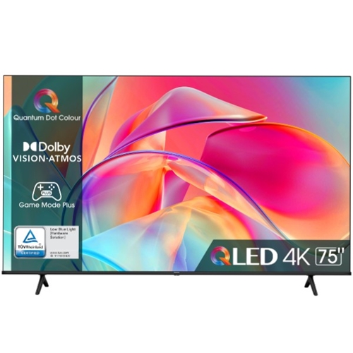 טלוויזיה חכמה "75 HISENSE 75E7KQ 4K ULTRA HD QLED
