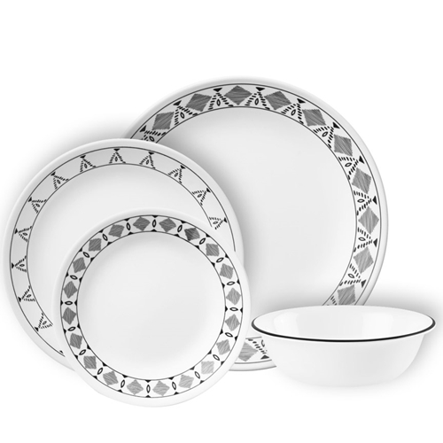 סט צלחות קורל 24 חלקים ל 6 סועדים דגם Cusco