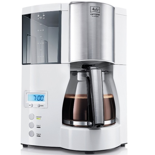 מכונת קפה פילטר Melitta Optima Timer לבן