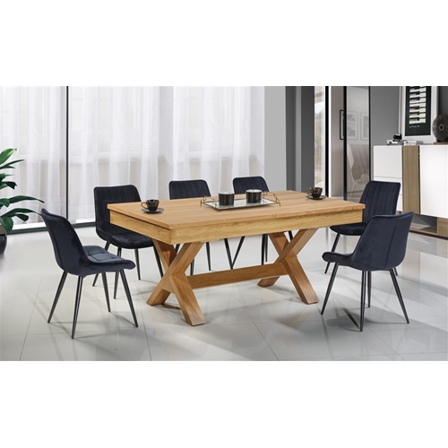 פינת אוכל נפתחת + 6 כיסאות ברוקלין קארין LEONARDO