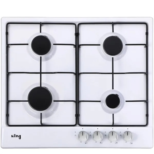 כיריים גז 4 להבות 60 ס"מ King KGH614W לבן