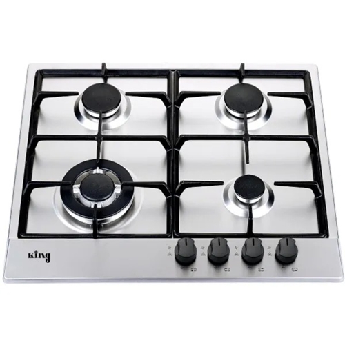כיריים גז 60 ס"מ 4 להבות King KGH714IX נירוסטה