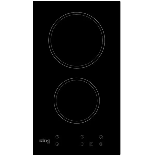 כיריים קרמיות 30 ס"מ King KCH320 זכוכית שחורה
