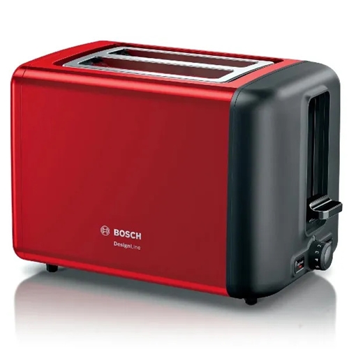 מצנם 2 פרוסות BOSCH TAT3P424 DesignLine אדום