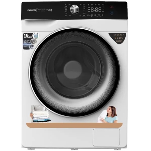 מכונת כביסה 10 ק"ג AIWA AI-100-F145083PIDC03 לבן