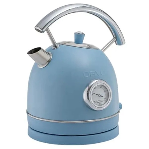 קומקום חשמלי 1.8 ליטר רטרו דגם DAVO DRK800 תכלת