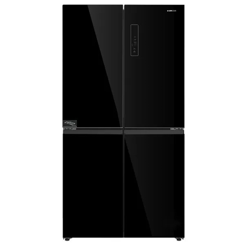 מקרר 4 דלתות 601 ל' AMCOR MER6600GB זכוכית שחורה