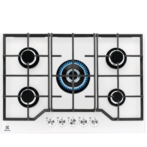 כיריים גז זכוכית 75 ס"מ Electrolux KGG75362W לבן