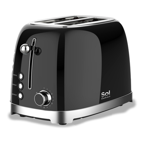 מצנם 2 פרוסות דגם SL-7203 סול SOL שחור