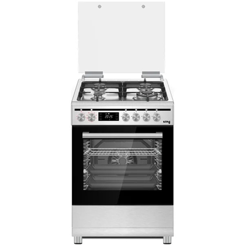 תנור משולב כיריים גז KING KFSD-6090IX PRO נירוסטה