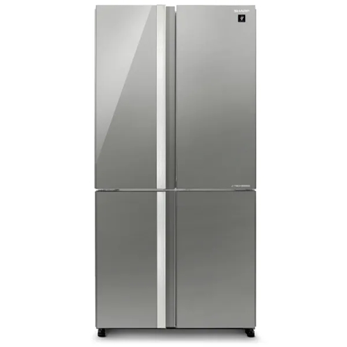 מקרר 4 דלתות 611 ליטר SHARP SJ-8942BS זכוכית אפורה