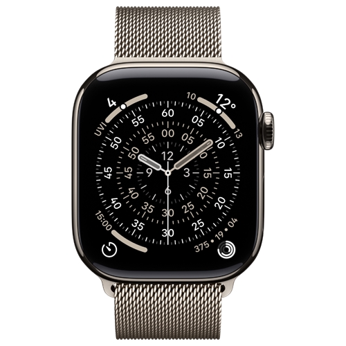 שעון Apple 11 Cell 42mm Titan + Milanese Loop