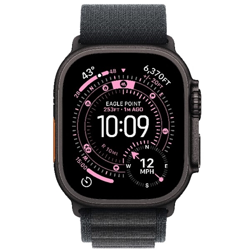 שעון Apple Ultra 3 Cell 49mm B.Titan + Blk Loop/M