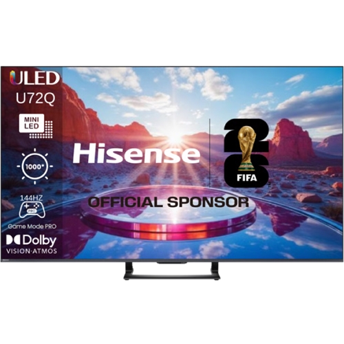 טלוויזיה חכמה "75 HISENSE 75U72Q Mini LED 4K