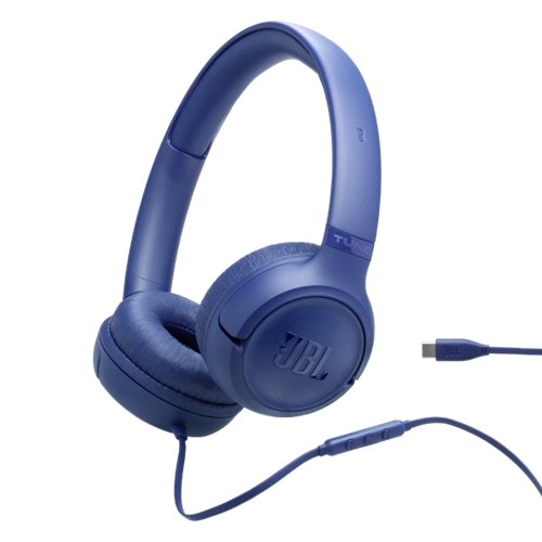 אוזניות קשת חוטיות JBL TUNE 530 TYPE C כחול